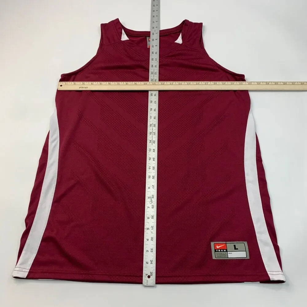 Nike Jersey Womens Large Fit Dry Basketball Practice Alabama Crimson Team Colors
